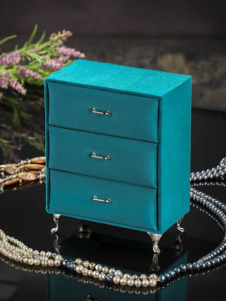 Шкатулка для украшений, полимер, 14.5х8х16.5 см, Y6-10590