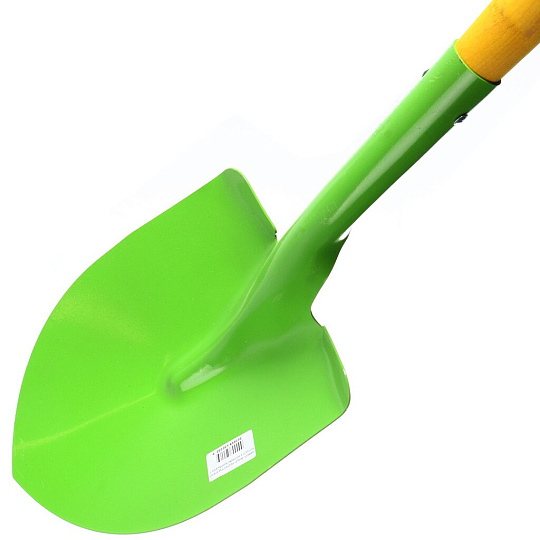 Лопата для сыпучих грузов, сталь, черенок деревянный, Клевер, с окрашенным черенком и V-ручкой
