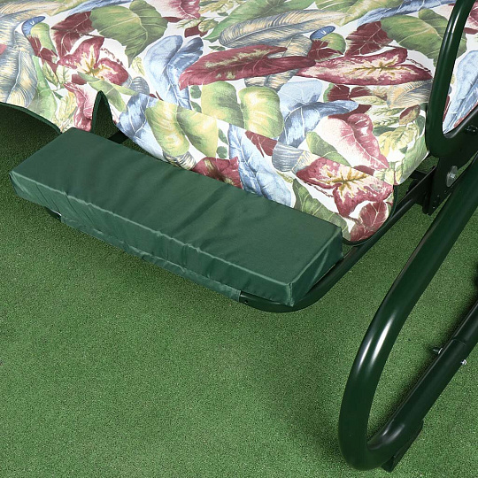 Качели садовые 3-местные, 207.2х138х166.4 см, 250 кг, Olsa, Женева, подушка, с1006, металл