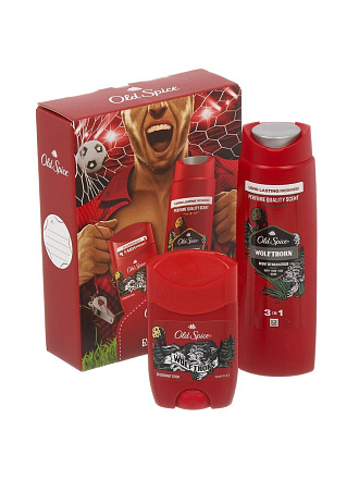 Набор подарочный для мужчин, Old Spice, Wolfthorn, дезодорант стик 50 мл + гель для душа 250 мл