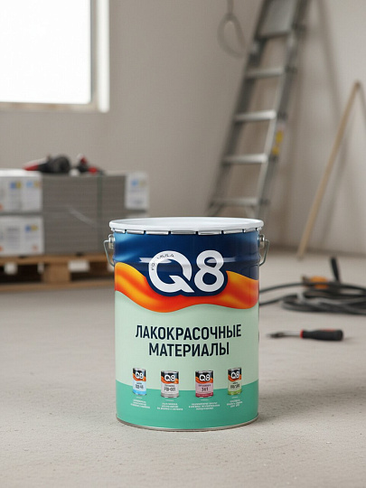 Грунт-эмаль Formula Q8, по ржавчине, быстросохнущая, алкидная, желтая, 20 кг