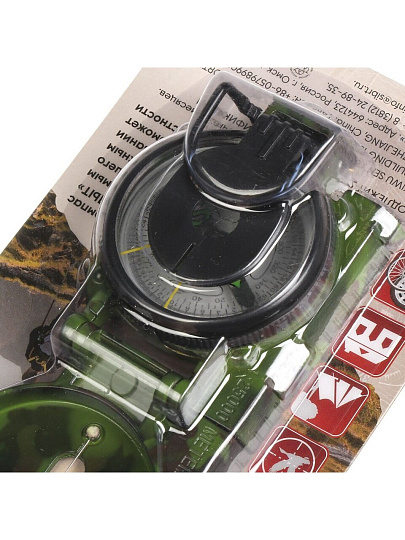 Компас складной Следопыт, 7х5.5х2.8 см, в металлическом корпусе, PF-TCP-07