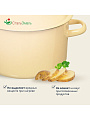 Кастрюля эмалированная сталь, 2.9 л, крышка сталь, СтальЭмаль, 2с16/1, в ассортименте, индукция - фото 5