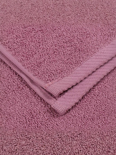 Полотенце банное 50х90 см, 100% хлопок, 380 г/м2, Грация, Silvano, темный/сухая роза, Узбекистан, AI-3105030