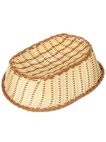 Корзина декоративная 27х19х8 см, овальная, плетеная, Y4-8901