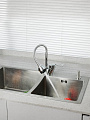 Смеситель для кухни, Frud, гибкий излив, с картриджем, R41055-1 - фото 4