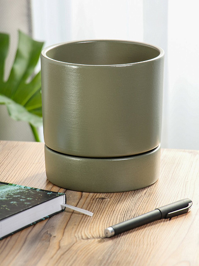 Горшок керамика, 1.8 л, форест, Берген № 3, 021699