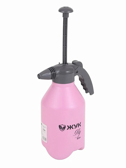 Опрыскиватель садовый Жук, 2.5 л, пластик, Fly, 9910-00, розовый