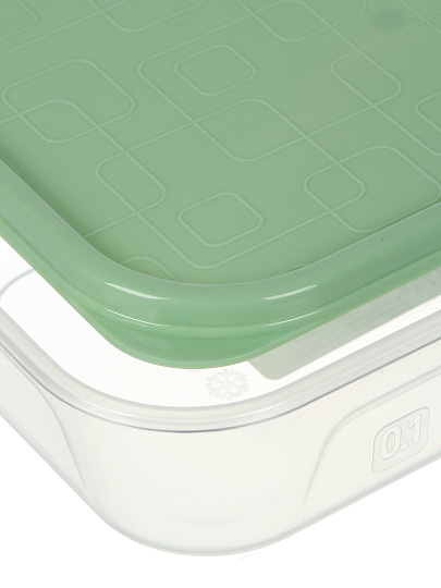 Контейнер пищевой пластик, 0.3 л, 14.1х9.6х3.6 см, прямоугольный, Стандарт Пластик Групп