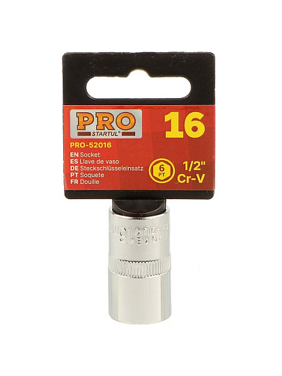 Головка торцевая 6-гранная, 1/2&quot;, 16 мм, Startul, PRO-52016