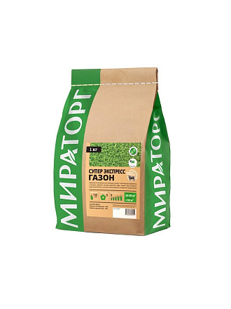 Семена Газон, Супер Экспресс, 1 кг, мешок, Мираторг