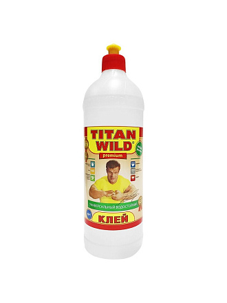 Клей Titan Wild, универсальный, прозрачный, водостойкий, 1 л, TWP1,0, Premium