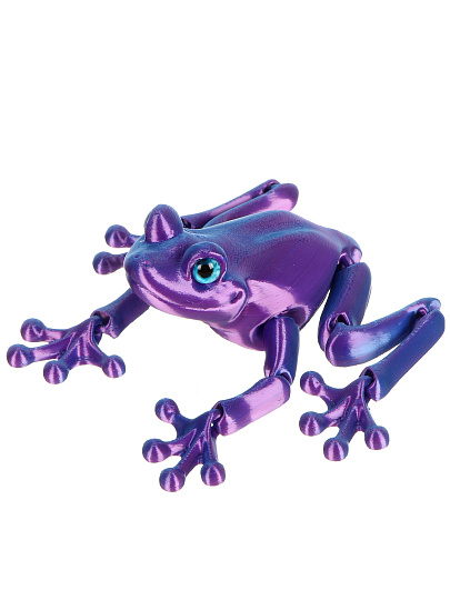 Подвижная 3D фигурка декоративная, 15х14 см, Лягушка