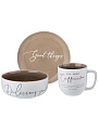 Сервиз столовый фарфор, 3 предмета, на 1 персону, Lefard, Coffeemania, 756-464, белый