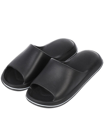 Тапки для женщин, черные, р. 36-37, открытые, Инь-Янь, A210130