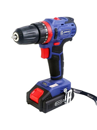 Дрель-шуруповерт аккумуляторный, Диолд, ДЭА-20 ЛИ-02, бесщеточный, 20 В, кейс, 10300011
