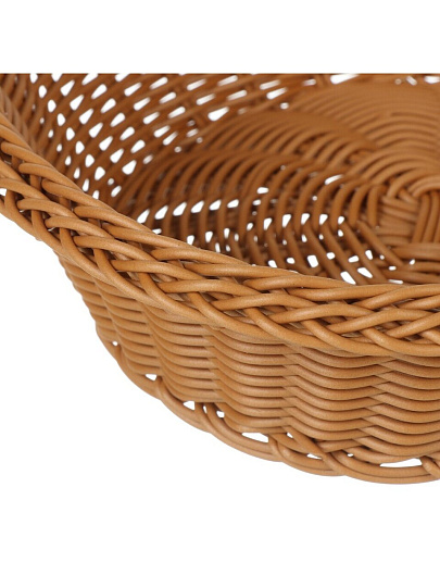 Корзина декоративная 25х8 см, круглая, плетеная, Y4-8898