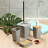 Ерш для туалета Бамбук, напольный, 11.5x11.5x12.8 см, пластик, серый, PS0282GA-TOH - фото 3