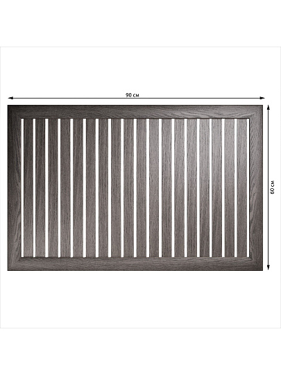 Экран для радиатора, МДФ, 900х600 мм, анкор винтаж, реечный, Стильный Дом