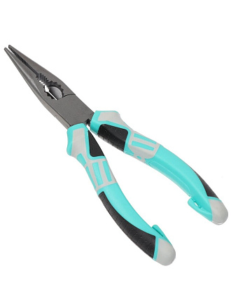 Тонкогубцы 160 мм, прямые, трехкомпонентная ручка, сталь, Bartex, Pro Nature Эко, TFLP006