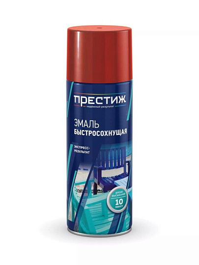 Эмаль аэрозольная, Престиж, универсальная, быстросохнущая, акриловая, полуглянцевая, вишневая, 520 мл