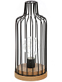 Фонарь декоративный 11х11х23 см, на батарейках, металл, мдф, Бутыль, Y4-11344 - фото 3