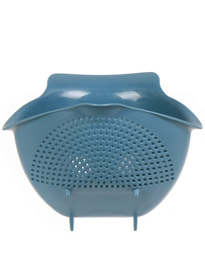 Дуршлаг пластик, 18х17 см, синий, Y4-6473