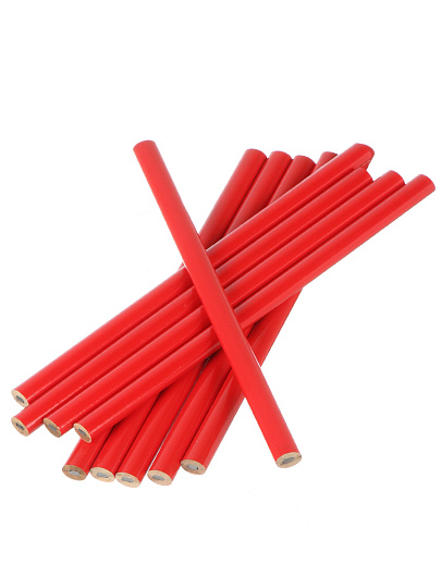 Карандаш плотника, 176X10X7.5 мм, HB, 4.0X2.0X176 мм, 10 шт, Bartex