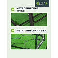 Качели садовые 3-местные, 195х120х170 см, 200 кг, Green Days, бежевые, YT8050, коричневая крыша, металл - фото 12