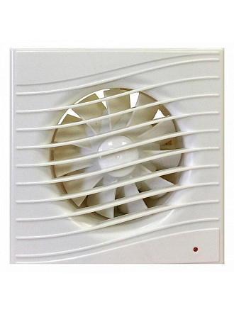 Вентилятор вытяжной настенный, Viento, установочный диаметр 100 мм, 130 м³/ч, обратный клапан, слоновая кость, Волна, В100СК STILL ivory