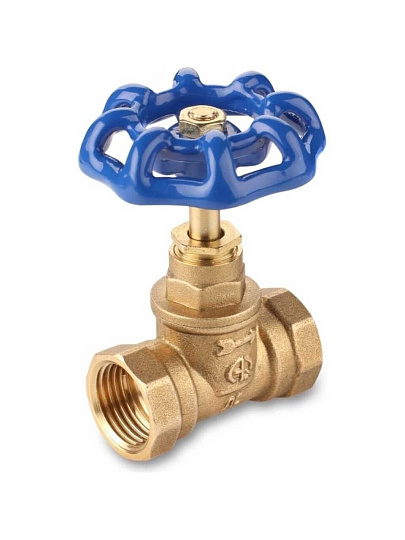 Вентиль для воды, 3/4&quot;, г-г, синий, AquaLink