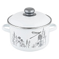 Кастрюля эмалированная сталь, 2 л, крышка сталь, цилиндрическая, Appetite, Flora-2, 1RD161M, индукция - фото 4