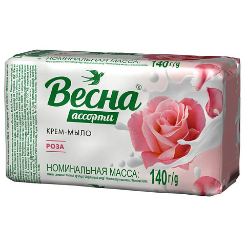 Мыло Весна, Ассорти роза, 140 г