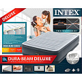 Кровать надувная Intex, 203х152х46 см, 64414ND, насос встроенный, электрический, флокированная, 272 кг - фото 12