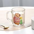 Кружка стекло, 200 мл, Green Tea Новогодняя Калибара, ОСЗ, С1335 - фото 2
