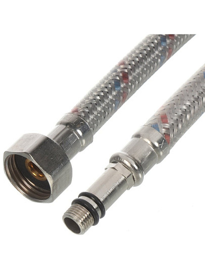 Подводка для воды М10-1/2"х1.2 м, пара, сталь, полимер, Stemix