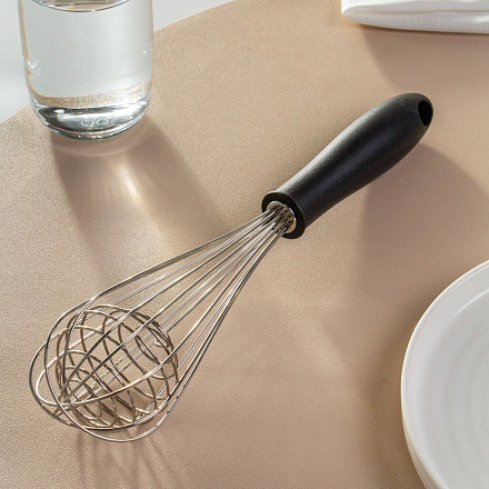 Венчик универсальный, сталь, нейлон, 28 см, усиленный, навеска, Y4-9590