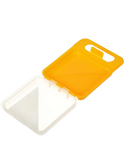 Контейнер пищевой пластик, 18х14х4 см, прямоугольный, ланч-бокс, Тартинка, Милих, 06345