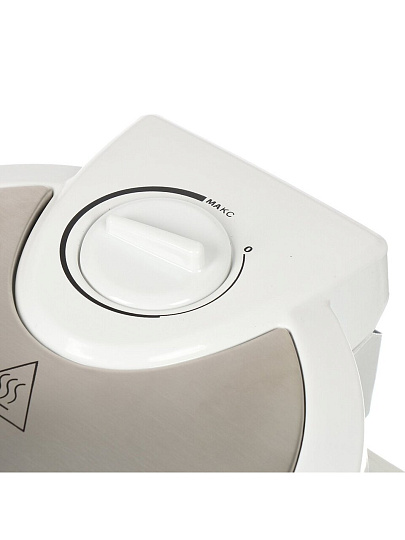 Вафельница Аксинья, Классика, 1100 Вт, белая, антипригарное покрытие, КС-5001