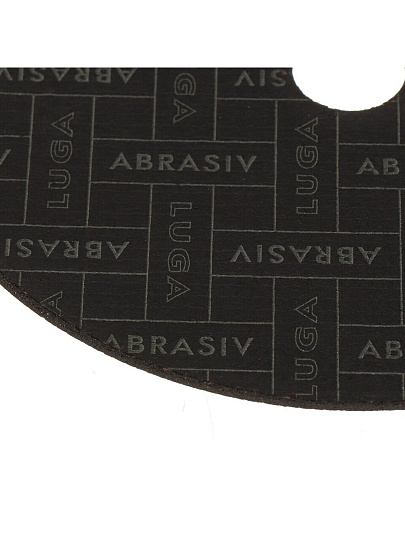 Круг отрезной по металлу, LugaAbrasiv, Long life, BF, диаметр 180х1.6 мм, посадочный диаметр 22.23 мм, зернистость A40, S 80 м/с