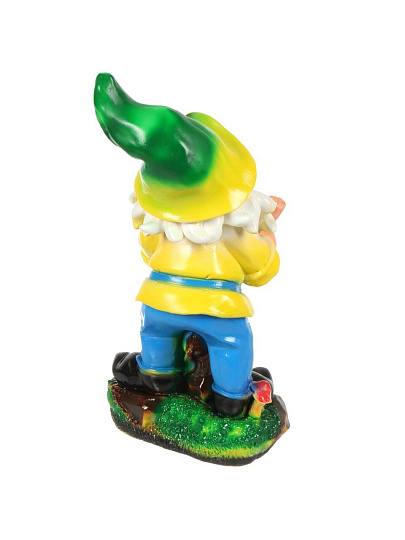 Фигурка садовая Гном с лопатой на подставке, 25х43 см, гипс, 148