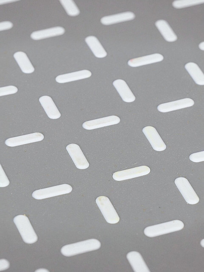 Поднос пластик, 34х34 см, серый, антискользящий, Y6-10708