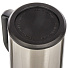 Термокружка нержавеющая сталь, пластик, 0.4 л, Daniks, колба нержавеющая сталь, черная ручка, серебристая, XYG-003-ss - фото 4