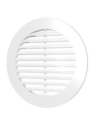Решетка вентиляционная алюминий, установочный диаметр 100 мм, с фланцем d125 мм, ERA, 10РКМ