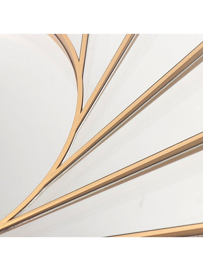 Зеркало настенное, 61х61 см, пластик, круглое, золотое, Y4-5286