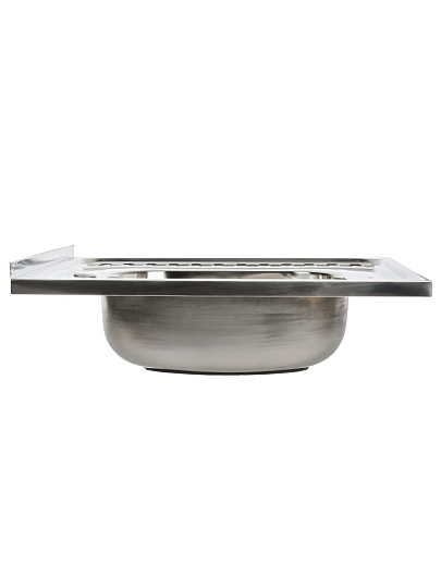 Мойка кухонная накладная, Mixline, нержавеющая сталь, 600х600 мм, левая, 0.6 мм, 528014