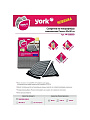 Салфетка бытовая для уборки, микрофибра, 30х30 см, York, 026350 - фото 3