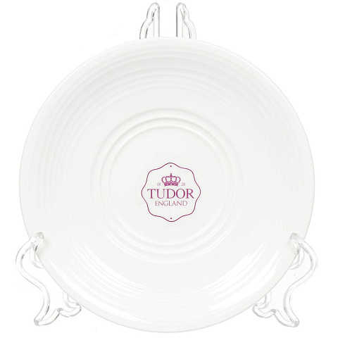 Тарелка десертная, фарфор, 16 см, круглая, Tudor Royal Circle, TU2312