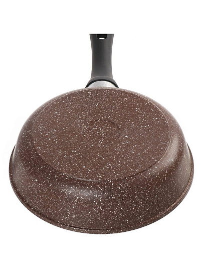 Сковорода литой алюминий, 24 см, антипригарное покрытие, Горница, Шоколад, с2451аш