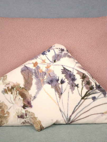 Наволочка декоративная Абстракция розовые зонтики, 100% полиэстер, 40 х 40 см